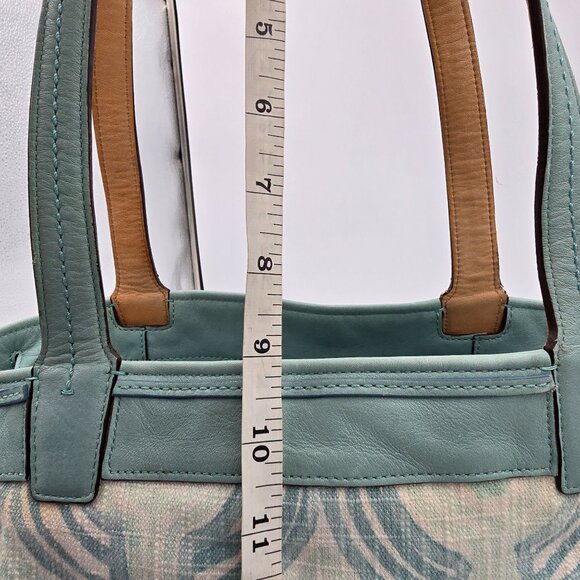 Coach Audrey Signature Op Art Swirl Tote Bag Aqua Cream A1193-17044 - Picture 14 of 15